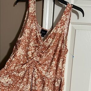 Daytrip Rust and Cream Floral Tank